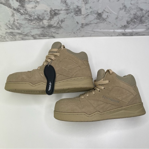 Reebok BB4500 Beige Work & Safety Shoes Sneakers woman 6 leather upper comp toe - Picture 5 of 12